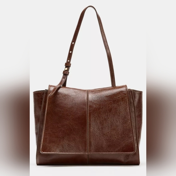 Zara Handbags - Zara Brown Leather Tote Bag